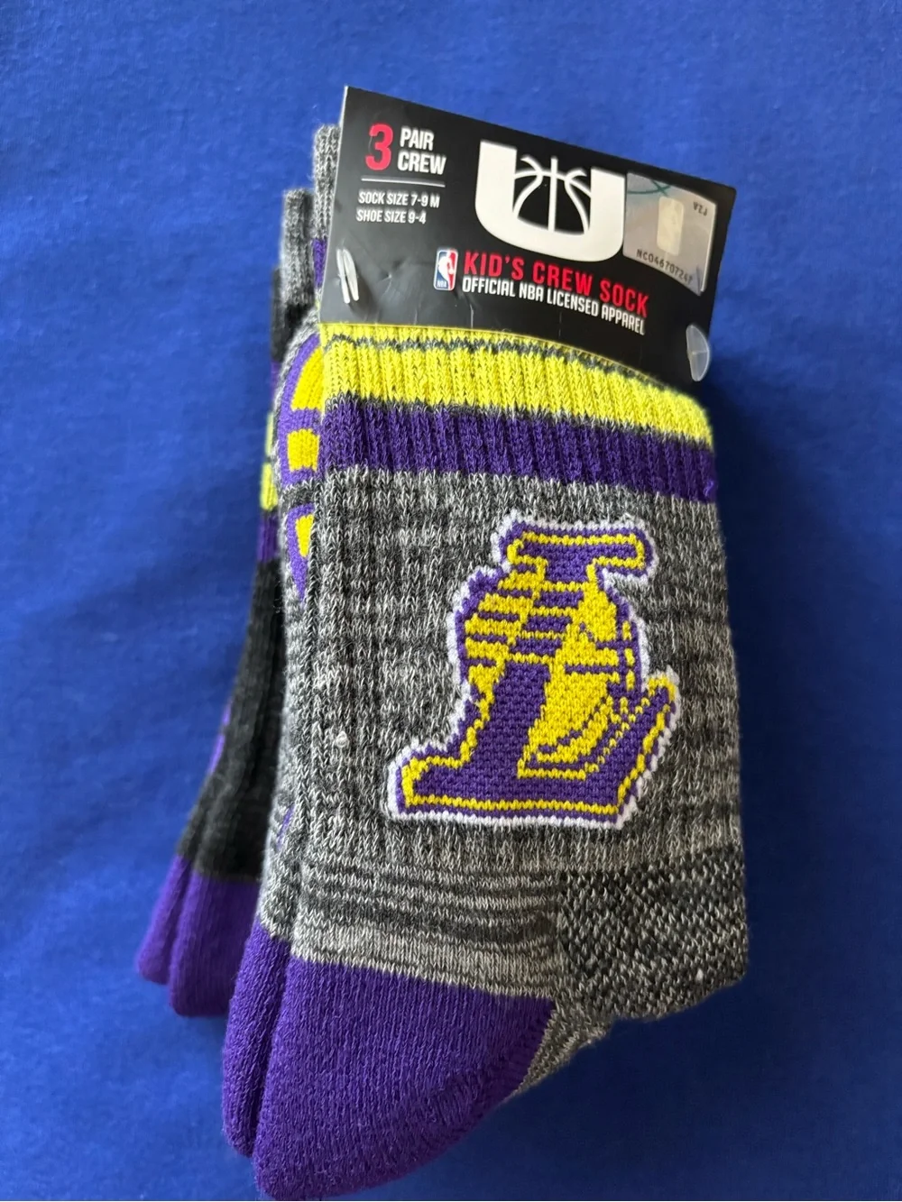 NBA LOS ANGELES LAKERS KIDS BOYS SOCKS